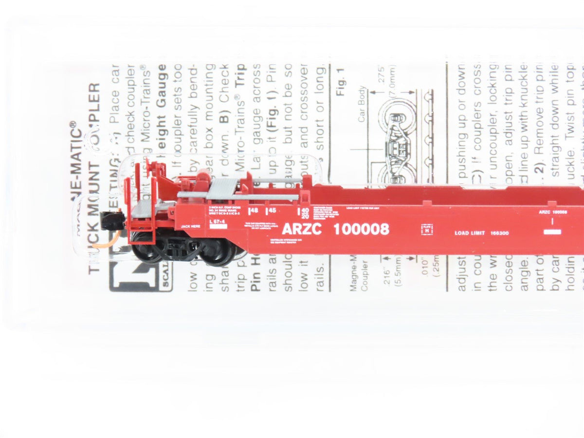 N Scale Micro-Trains MTL 13500122 ARZC Arizona &amp; California 70&#39; Well Car #100008