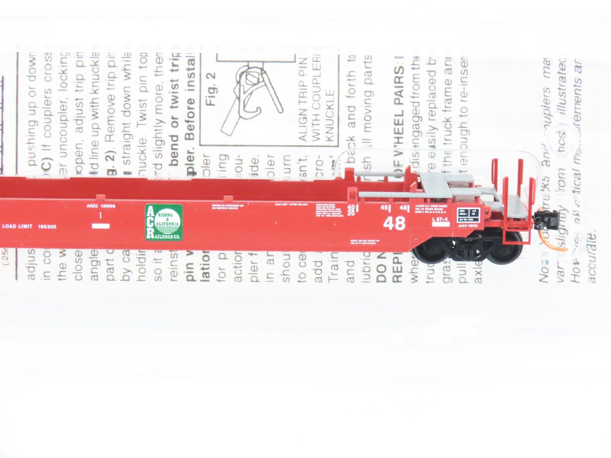 N Scale Micro-Trains MTL 13500122 ARZC Arizona &amp; California 70&#39; Well Car #100008