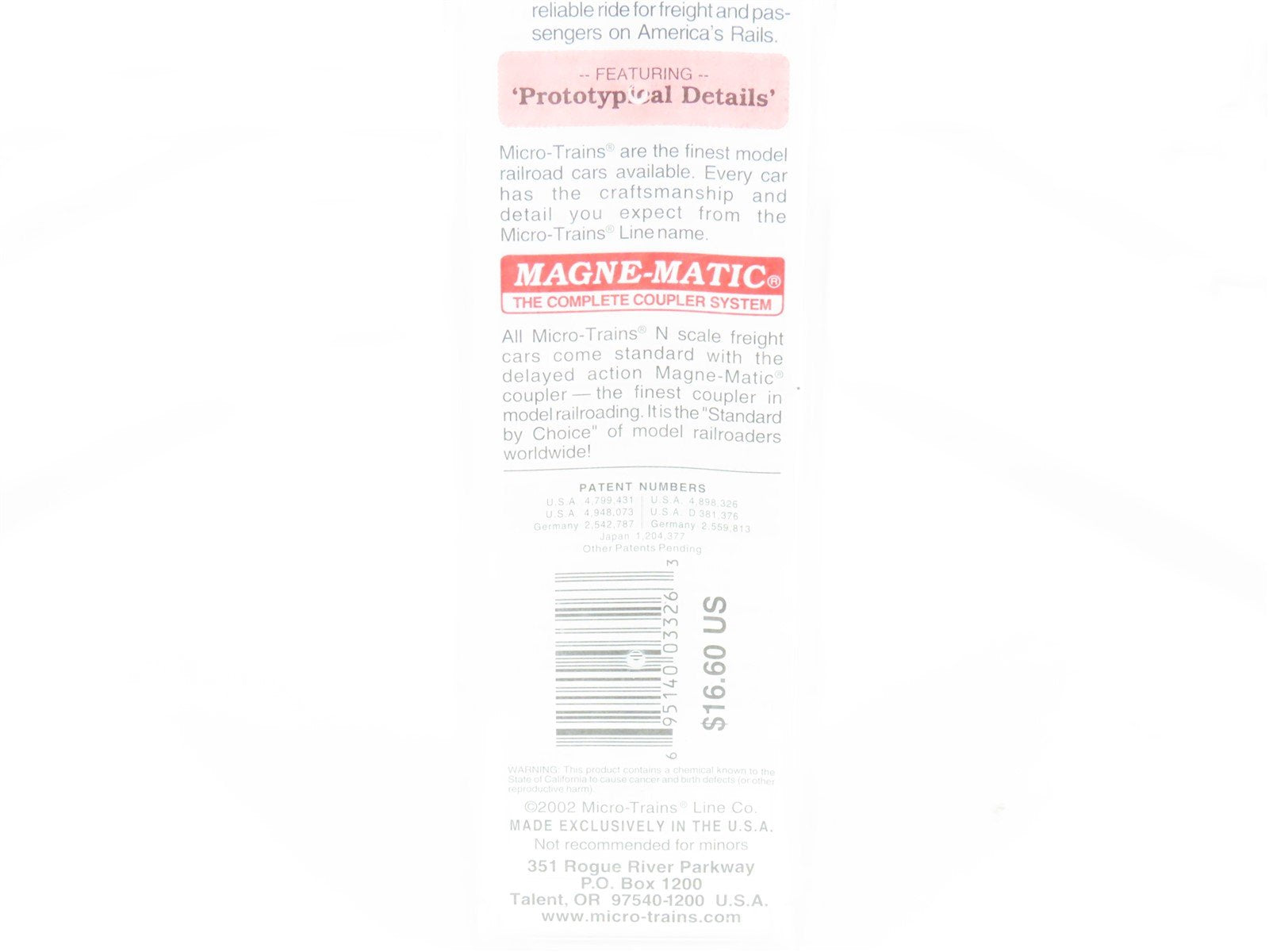 N Scale Micro-Trains MTL 109040 ATSF Santa Fe Depressed Center Flat Car #90000