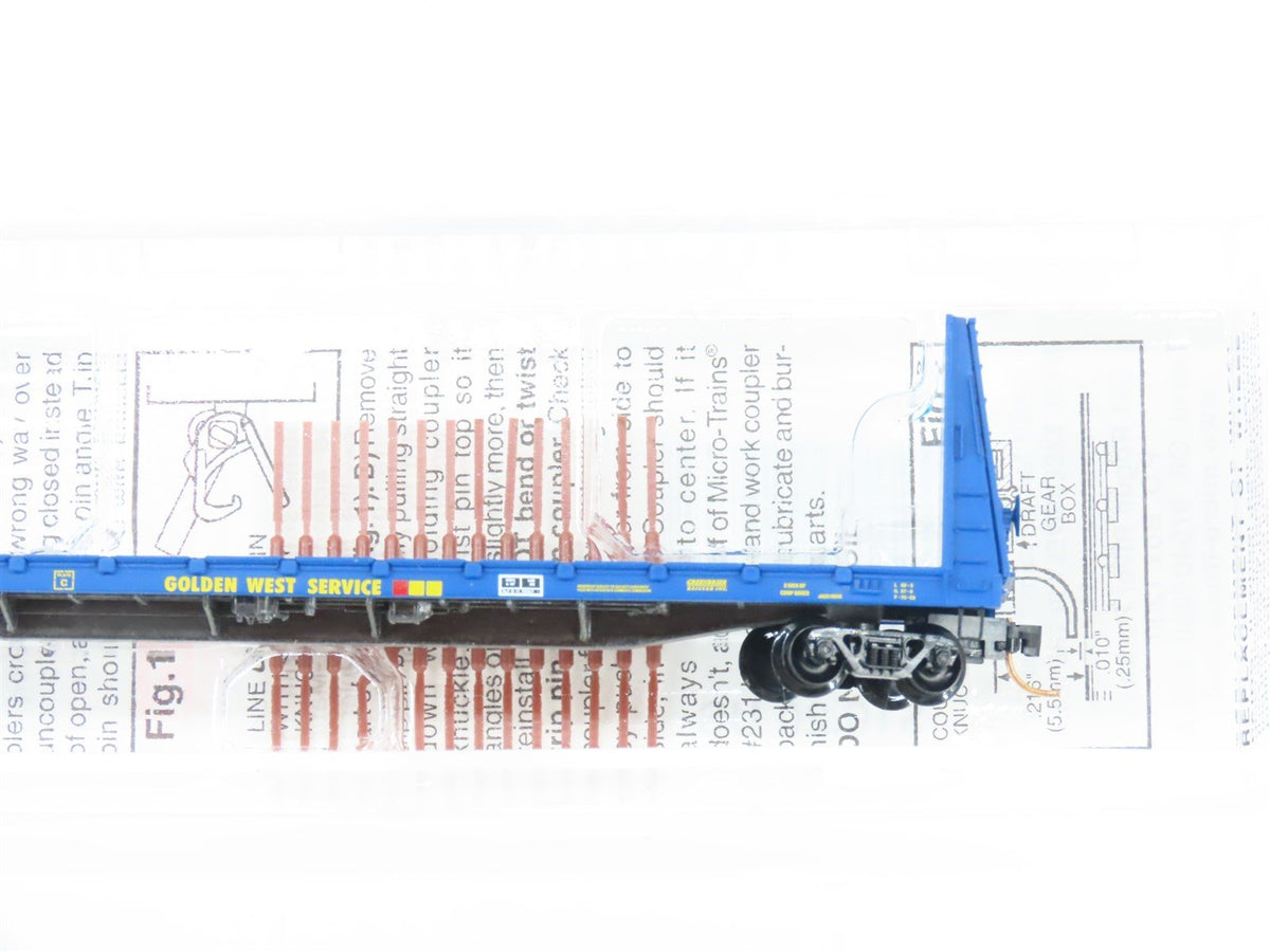 N Scale Micro-Trains MTL 54080 GVSR Golden West Service 61&#39; 8&quot; Flat Car #459003