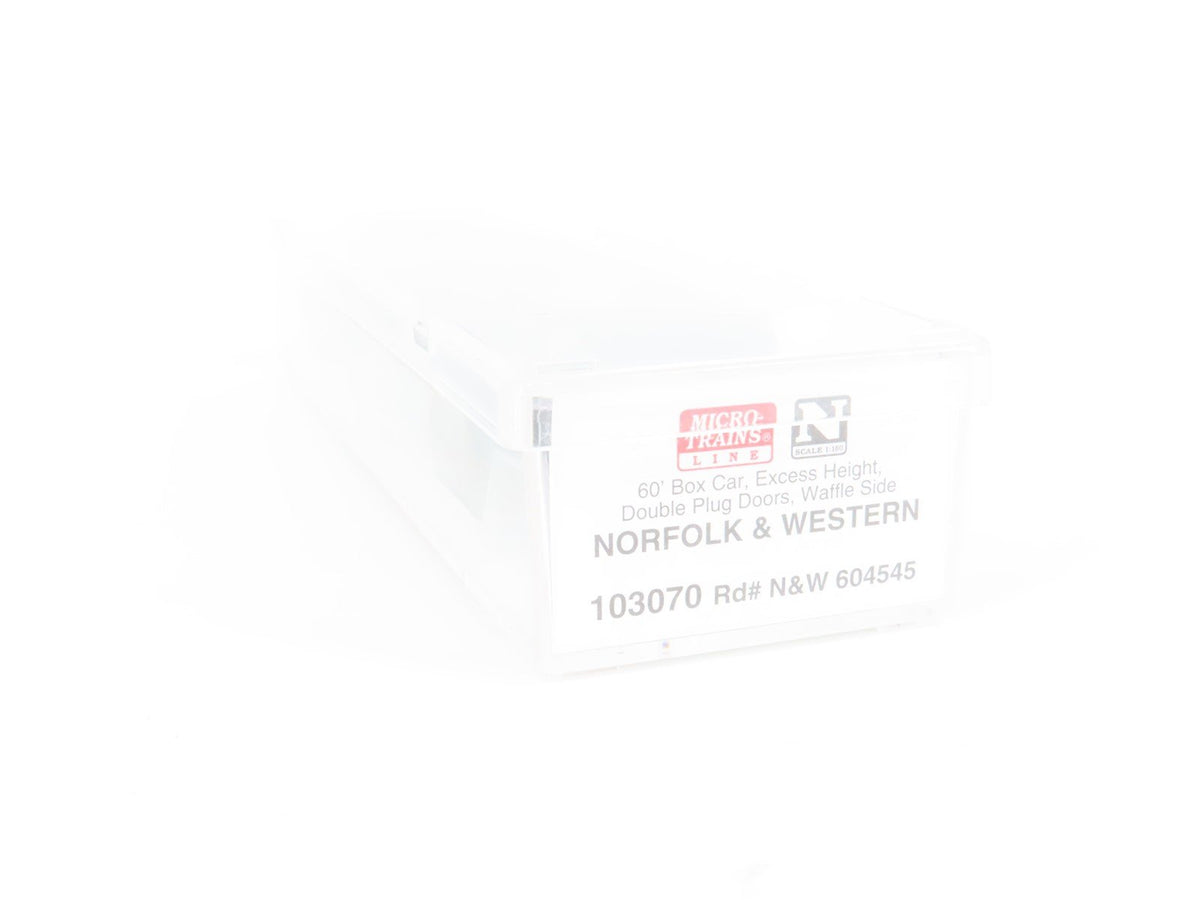 N Micro-Trains MTL 103070 N&amp;W Norfolk &amp; Western Double Plug Door Box Car #604545