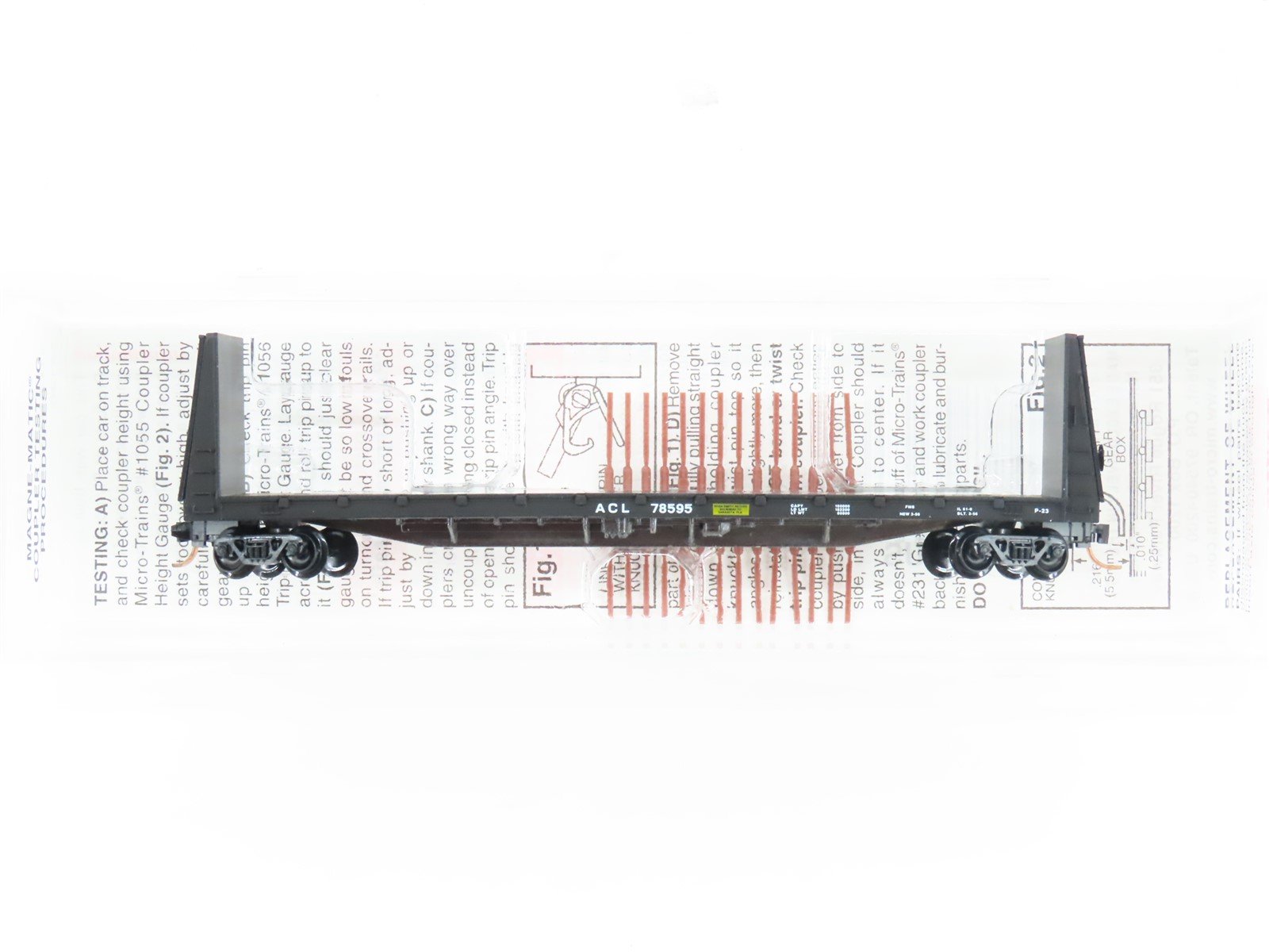 N Scale Micro-Trains MTL 54120 ACL Atlantic Coast Line 61' 8" Flat Car #78595