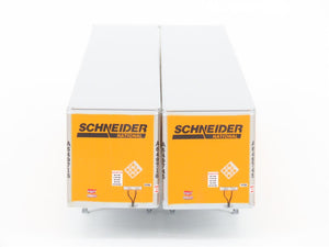 HO Scale Athearn 28406 Schneider National 53' Wabash Duraplate Trailer 2-Pack
