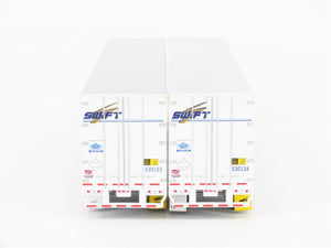 HO Scale Athearn 28407 Swift 53' Wabash Duraplate Trailer 2-Pack