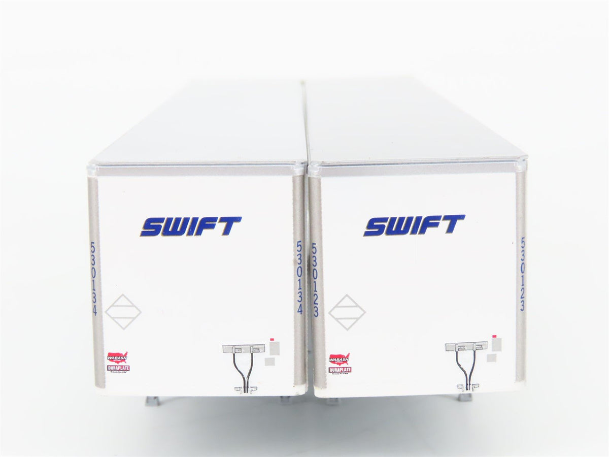 HO Scale Athearn 28407 Swift 53&#39; Wabash Duraplate Trailer 2-Pack