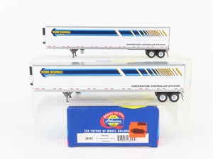 HO Scale Athearn 28457 Werner Enterprises 53' Utility Reefer Trailer 2-Pack