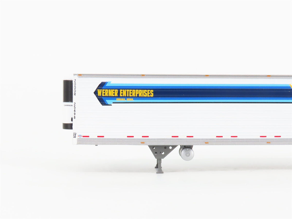 HO Scale Athearn 28457 Werner Enterprises 53&#39; Utility Reefer Trailer 2-Pack