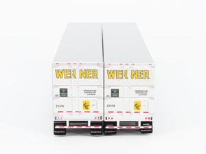 HO Scale Athearn 28457 Werner Enterprises 53' Utility Reefer Trailer 2-Pack