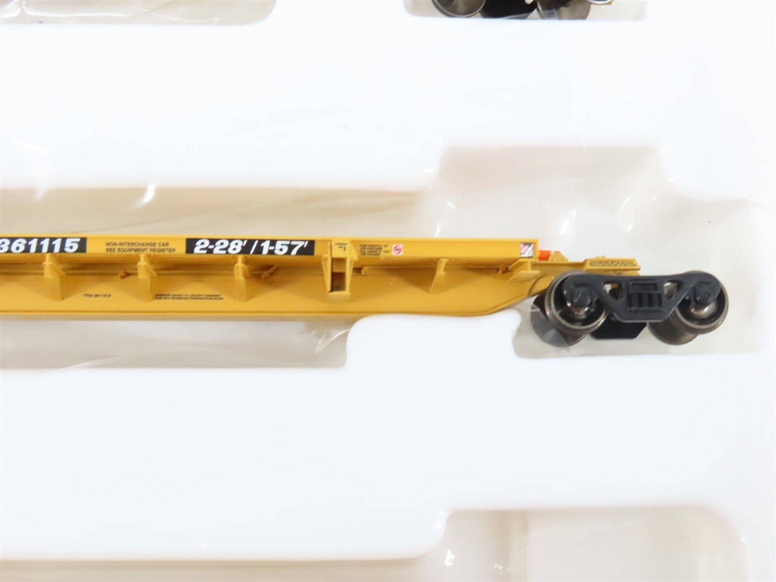 HO Athearn 28904 TTRX 3-Unit Trailer Train 57' All Purpose Spine Cars #361115