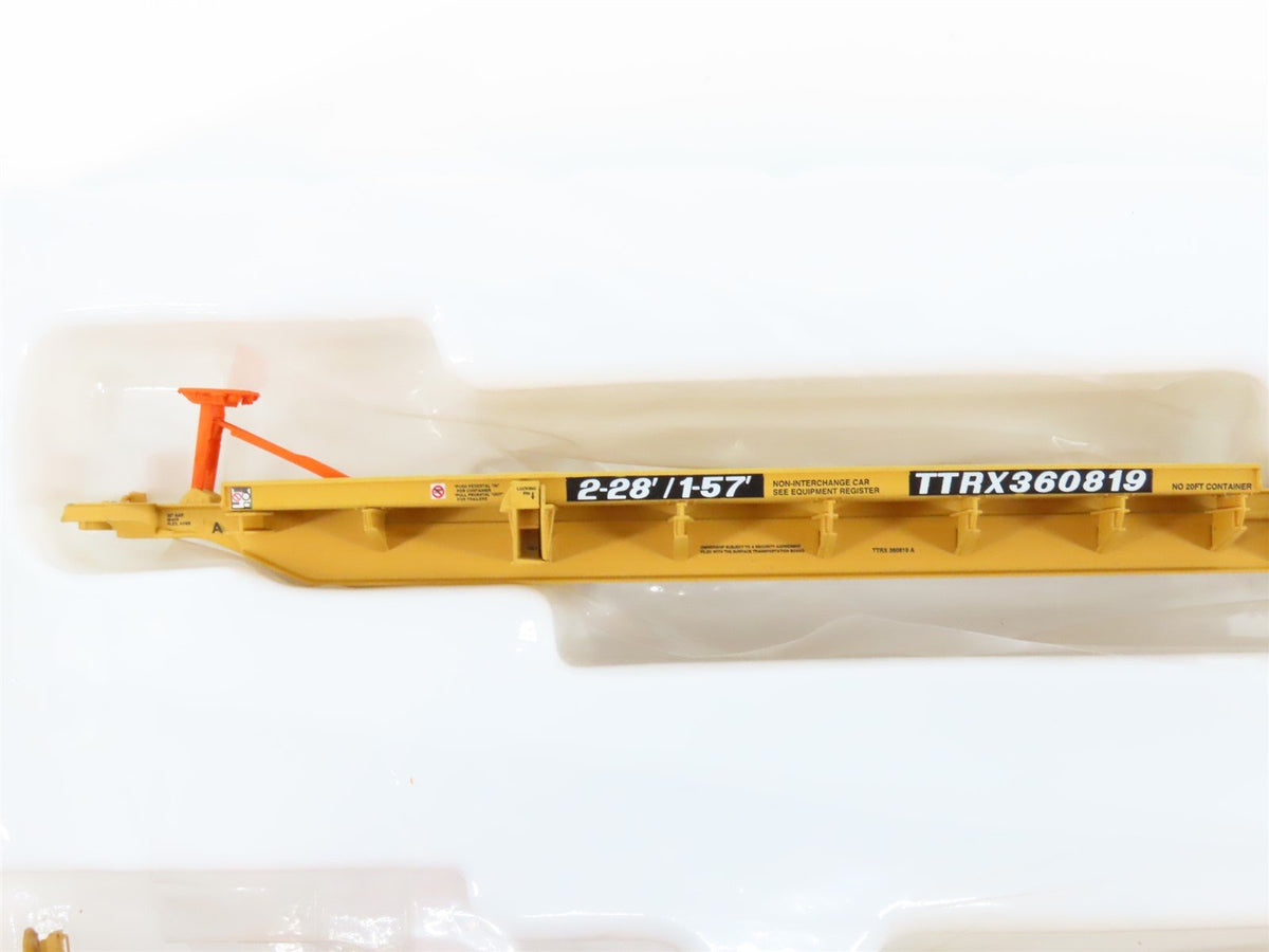 HO Athearn 28903 TTRX 3-Unit Trailer Train 57&#39; All Purpose Spine Cars #360819