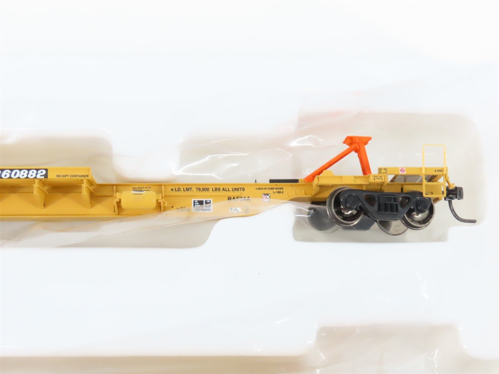 HO Athearn 28902 TTRX 3-Unit Trailer Train 57' All Purpose Spine Cars #360882