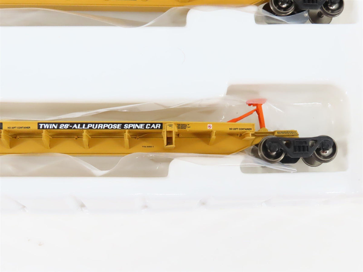 HO Athearn 28902 TTRX 3-Unit Trailer Train 57&#39; All Purpose Spine Cars #360882