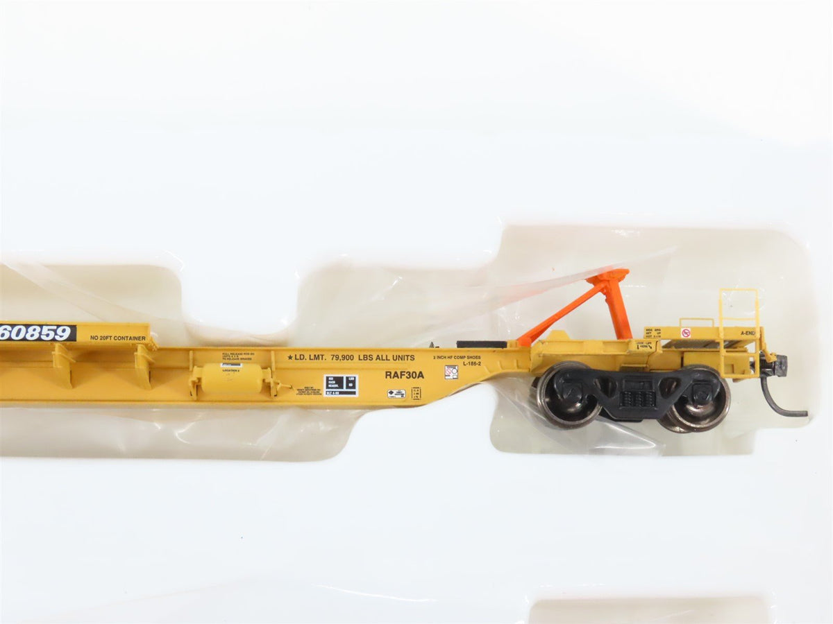 HO Athearn 28901 TTRX 3-Unit Trailer Train 57&#39; All Purpose Spine Cars #360859