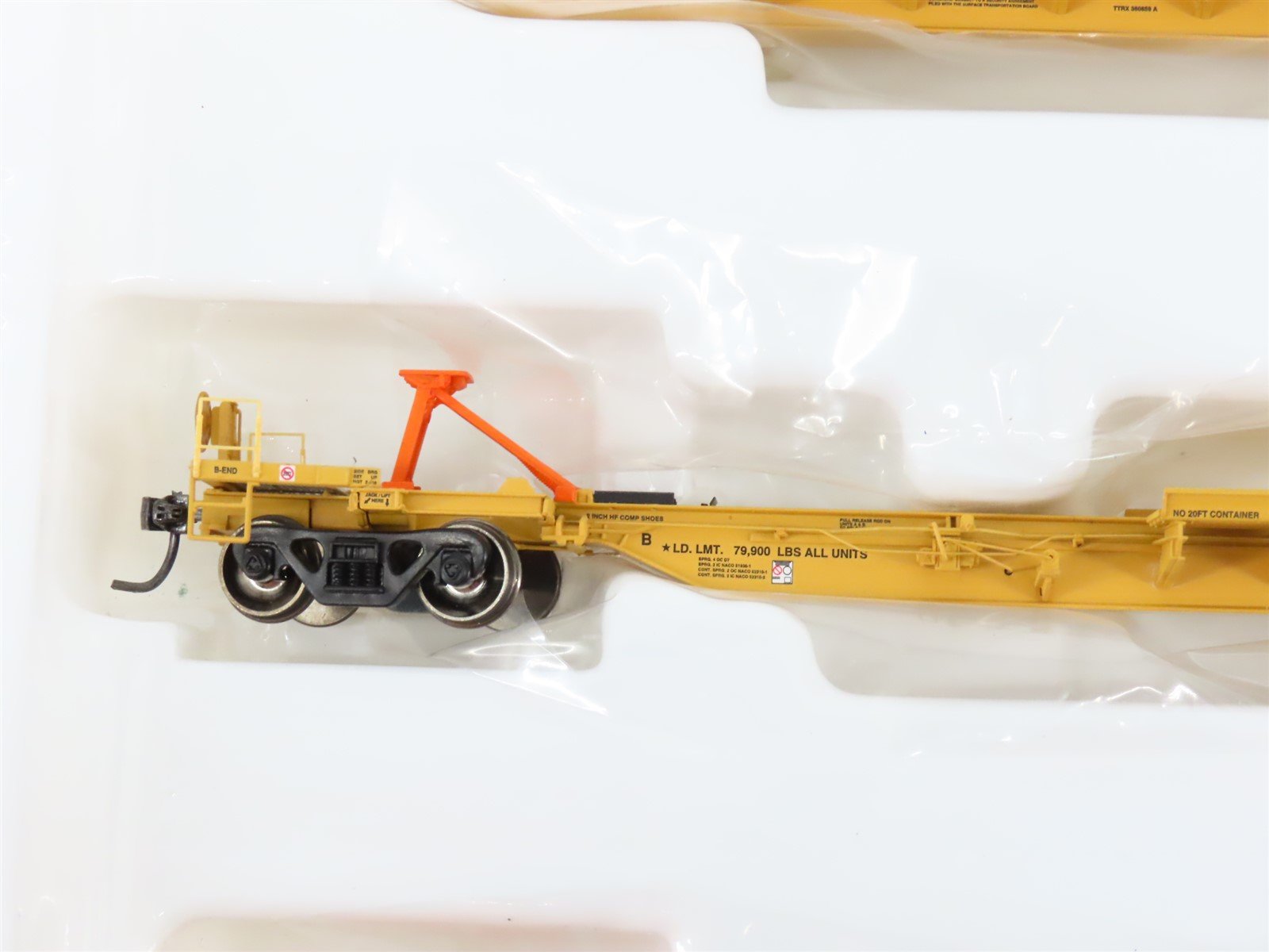 HO Athearn 28901 TTRX 3-Unit Trailer Train 57' All Purpose Spine Cars #360859