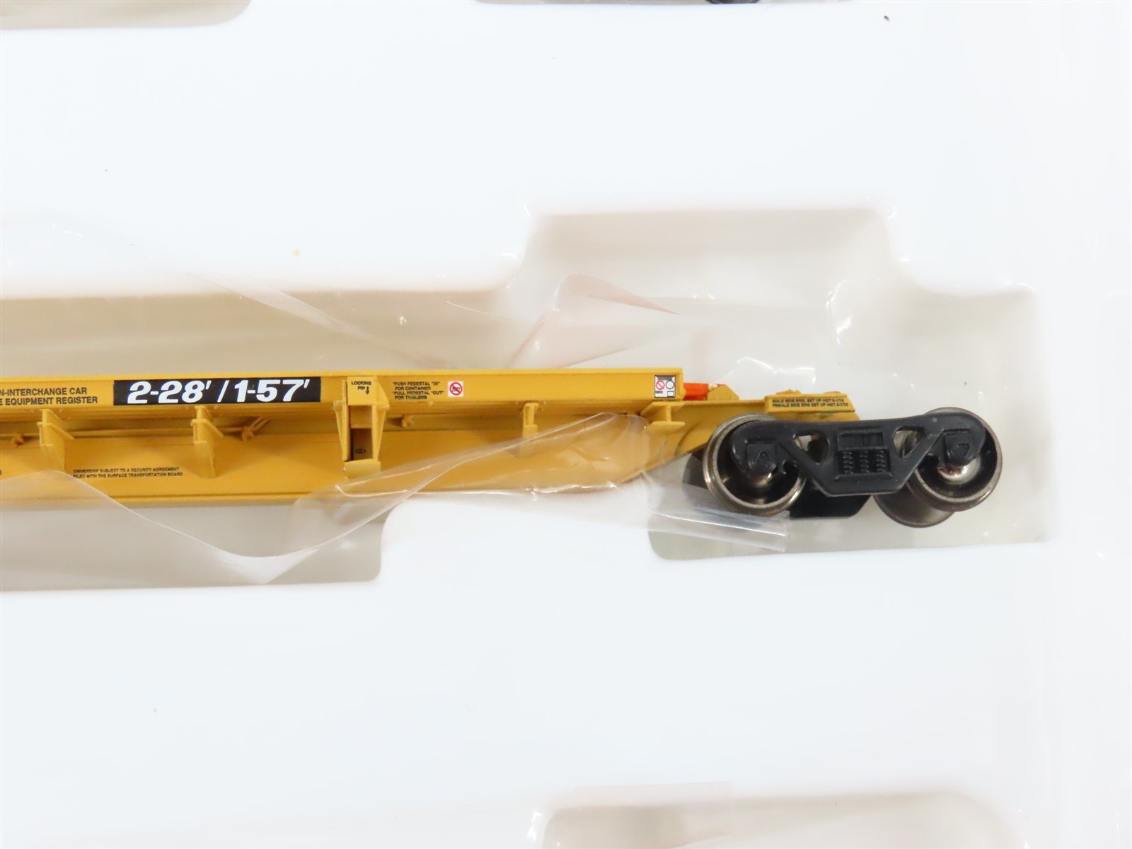 HO Athearn 28905 TTRX 3-Unit Trailer Train 57' All Purpose Spine Cars #361028