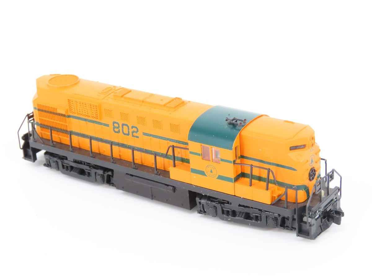 N Scale KATO MEC Maine Central &quot;Pine Tree Route&quot; ALCO RS-11 Diesel #802