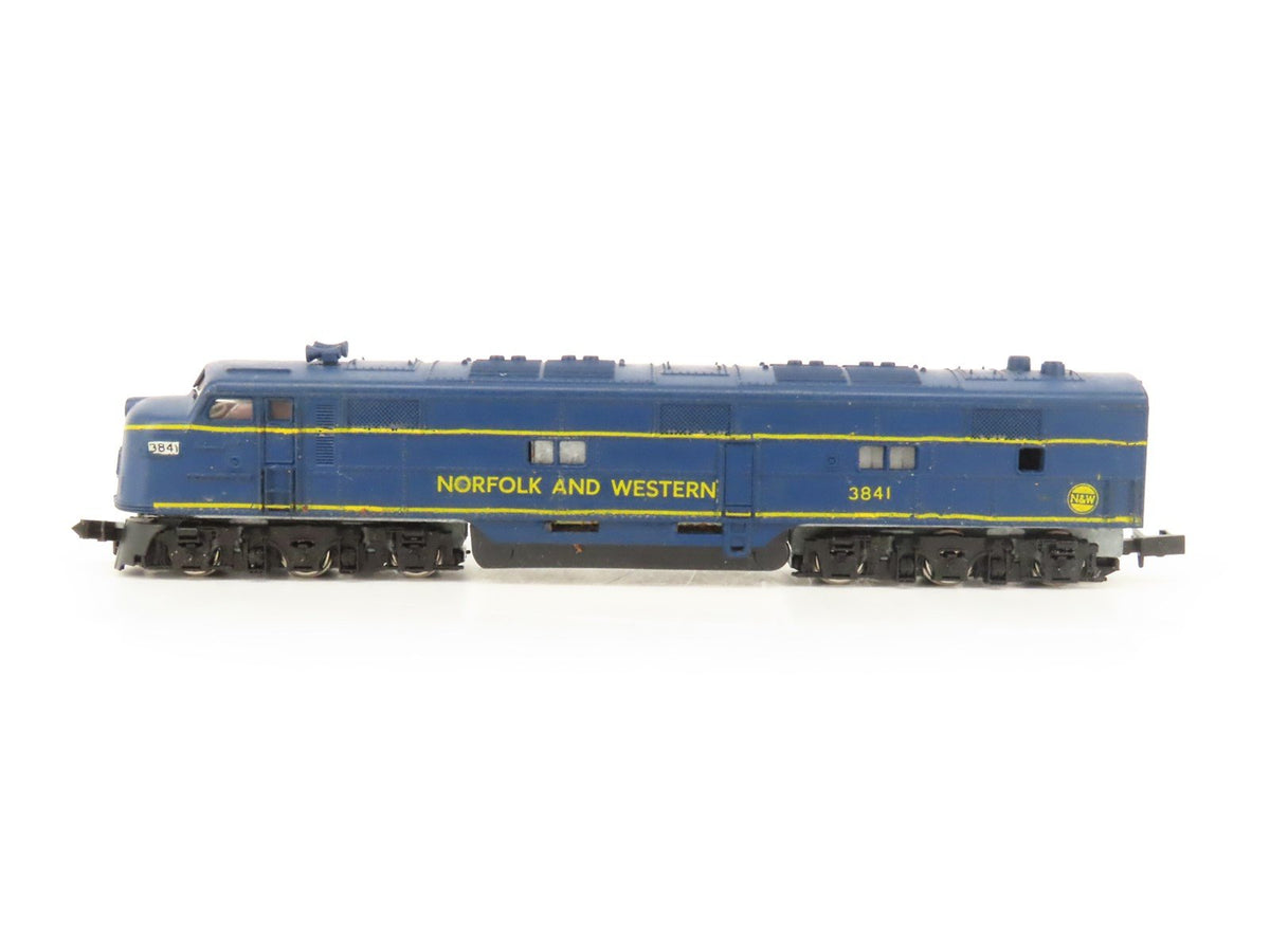 N Scale Con-Cor N&amp;W Norfolk &amp; Western EMD E7A Diesel Locomotive #3841