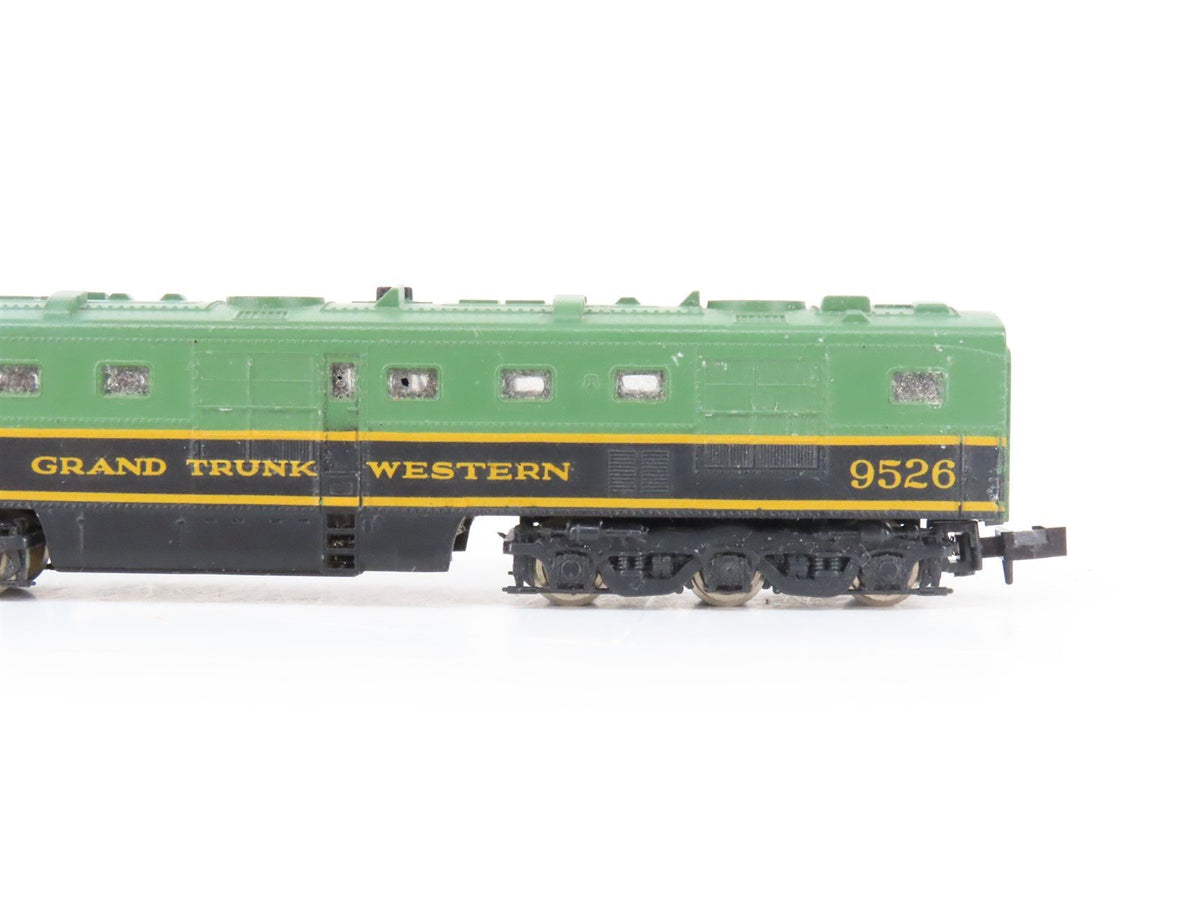 N Scale Con-Cor GTW Grand Trunk Western DL-109 Diesel Set #9527/9526 - Custom