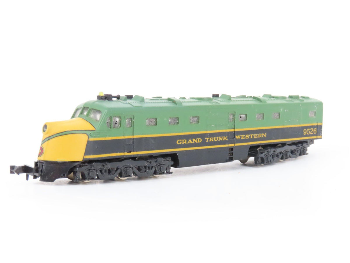 N Scale Con-Cor GTW Grand Trunk Western DL-109 Diesel Set #9527/9526 - Custom