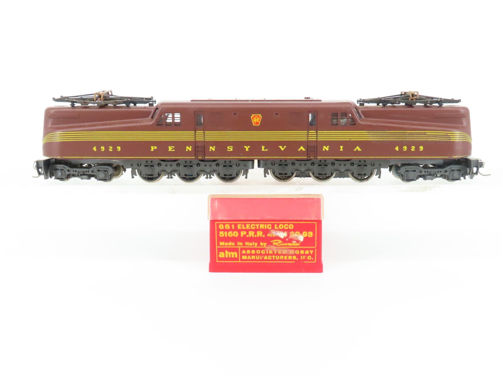 HO Scale Rivarossi 5160 PRR Pennsyvlania Tuscan 5-Stripe GG-1 Electric #4929
