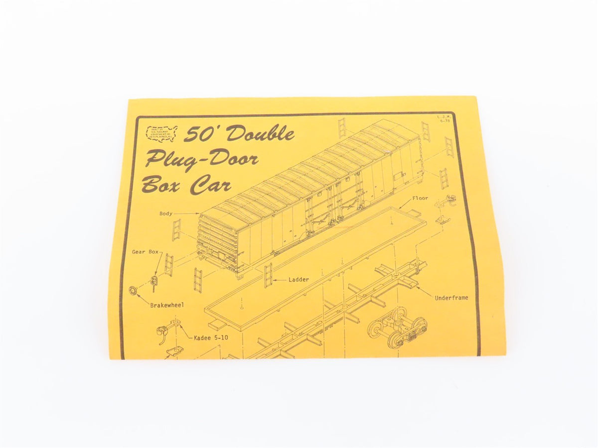 HO Scale Details West BC500 SERA Louisiana Pacific 50&#39; Box Car #18043 - Custom