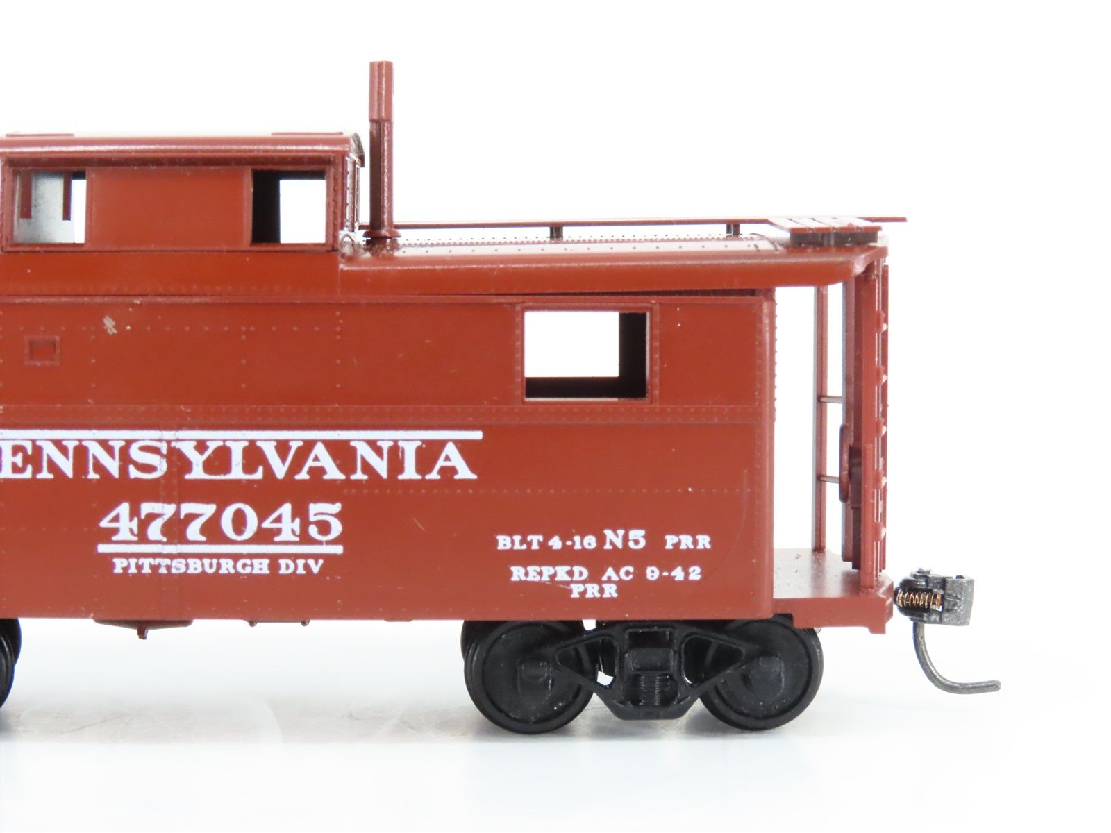 HO Scale Bowser PRR Pennsylvania N5 Center Cupola Steel Caboose #477045