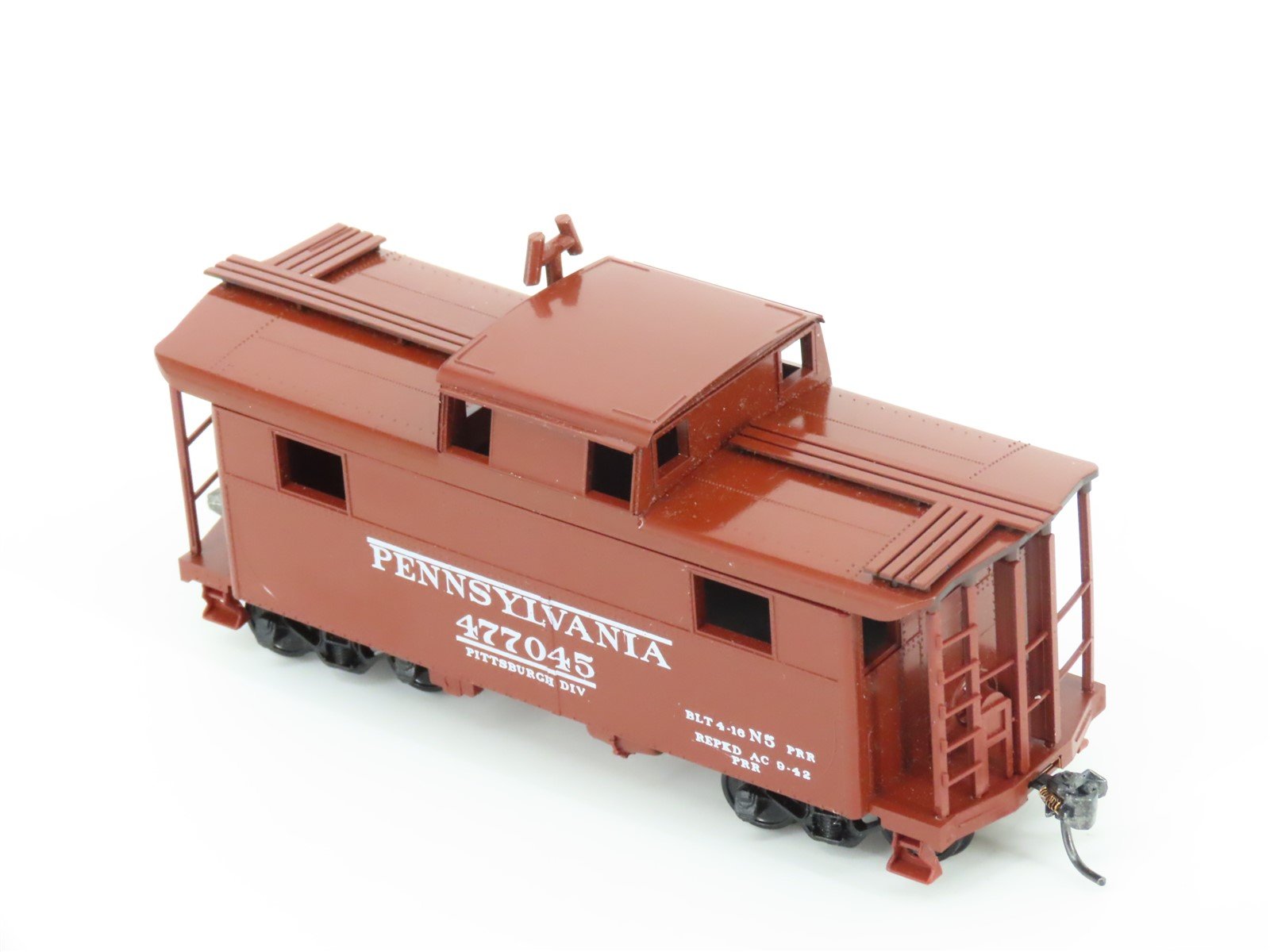 HO Scale Bowser PRR Pennsylvania N5 Center Cupola Steel Caboose #477045