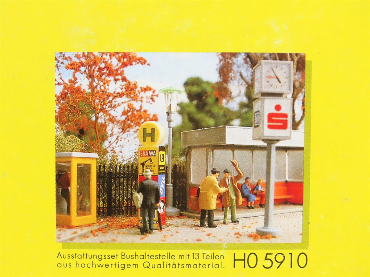 HO 1/87 Scale BRAWA Kit 5910 Bus Stop Scenery Set