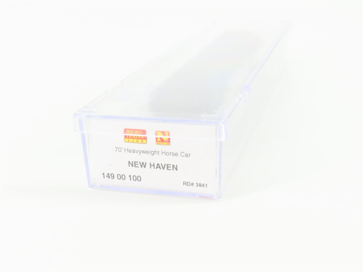 N Micro-Trains MTL 14900100 NH New Haven 70&#39; Heavyweight Horse Passenger #3841