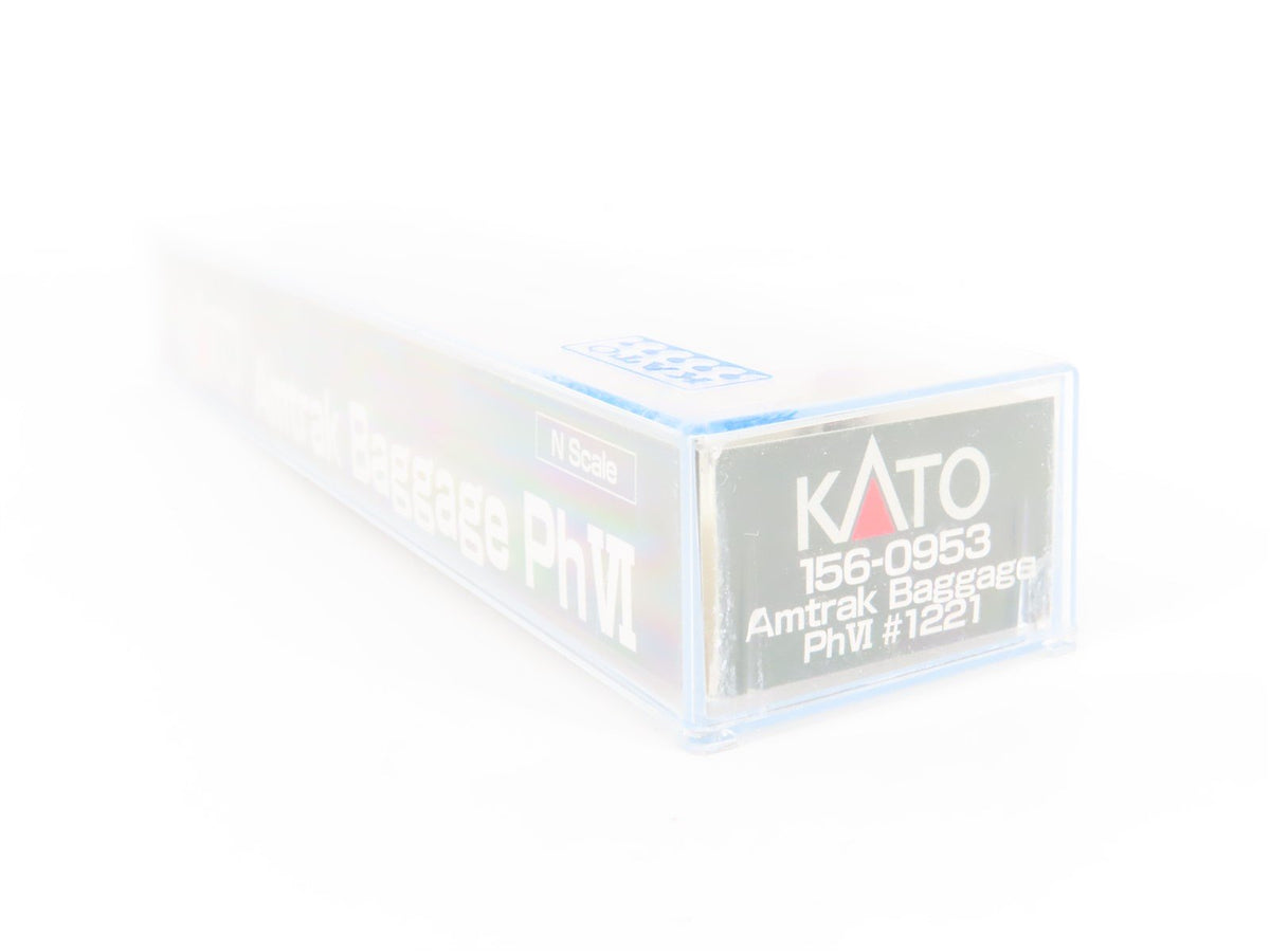 N Scale KATO 156-0953 Amtrak Phase VI Baggage Passenger #1221