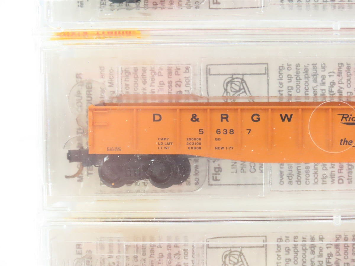 N Scale Micro-Trains MTL 46042 D&amp;RGW Rio Grande 50&#39; Gondola 3-Pack Sealed