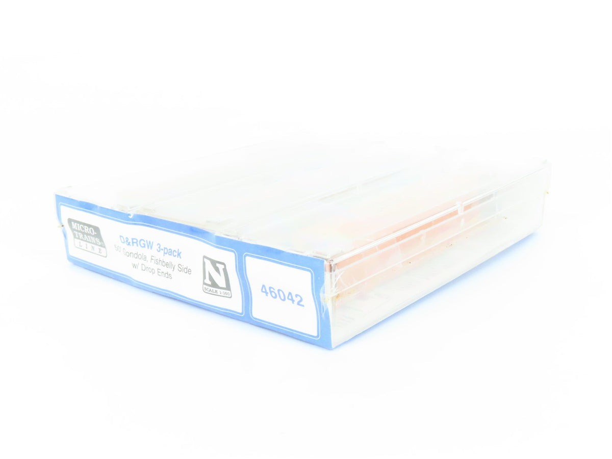 N Scale Micro-Trains MTL 46042 D&amp;RGW Rio Grande 50&#39; Gondola 3-Pack Sealed