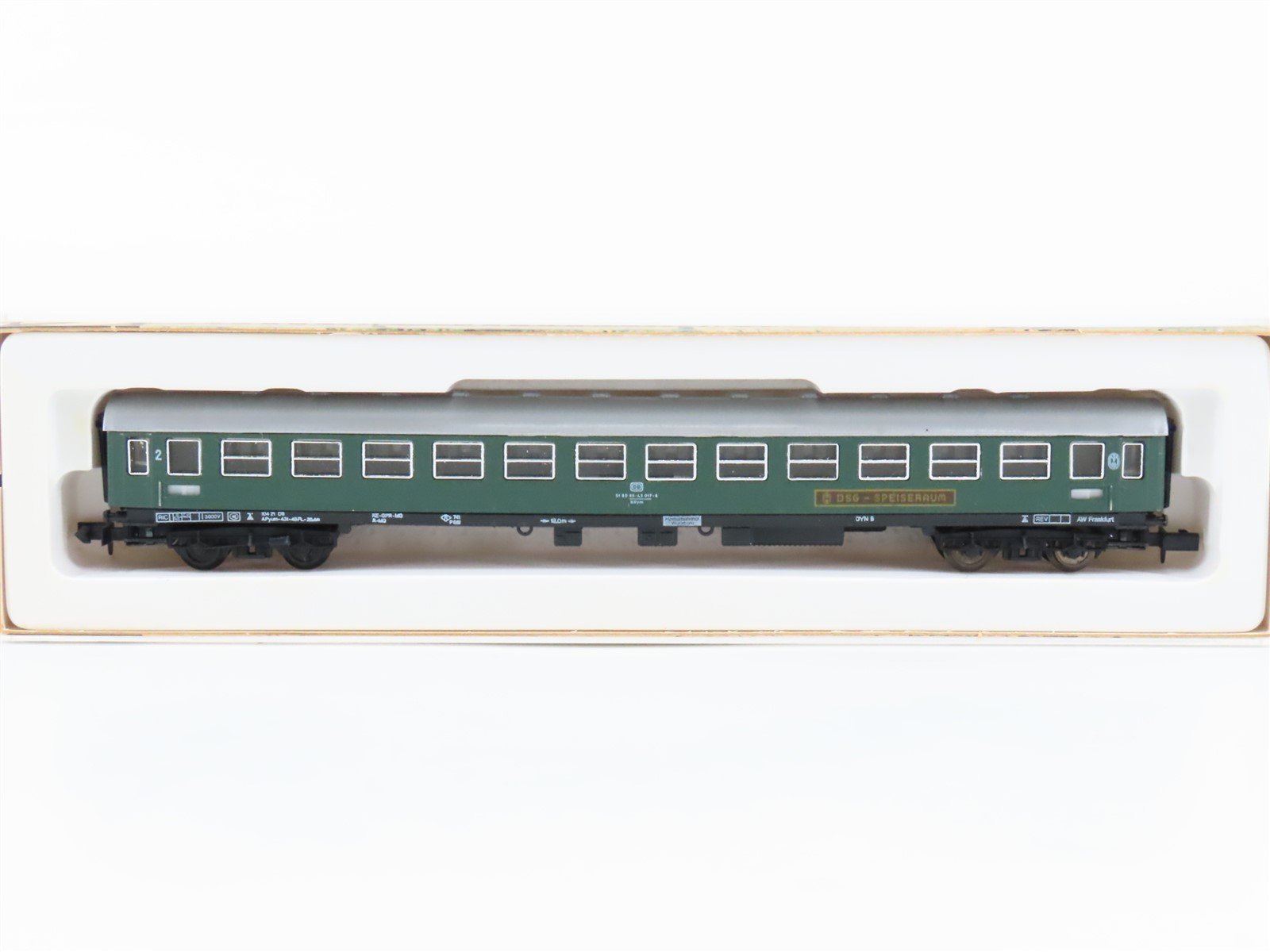 N Scale Arnold 3221 DB Deutsche Bahn DSG Speiseraum Diner Passenger Car #017-6