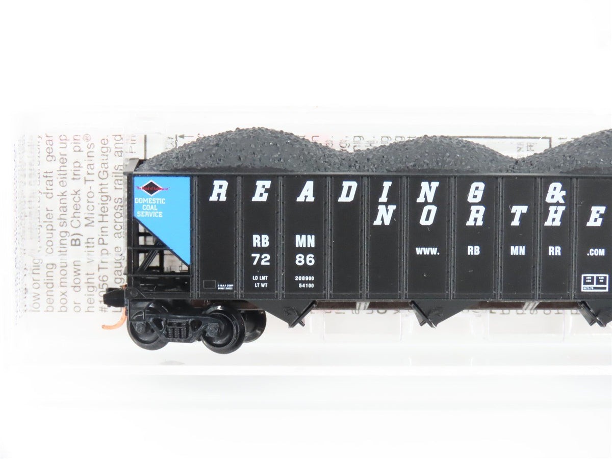 N Scale Micro-Trains MTL 108080 RBMN Reading &amp; Northern 3-Bay Open Hopper #7286