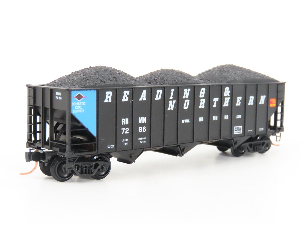 N Scale Micro-Trains MTL 108080 RBMN Reading &amp; Northern 3-Bay Open Hopper #7286