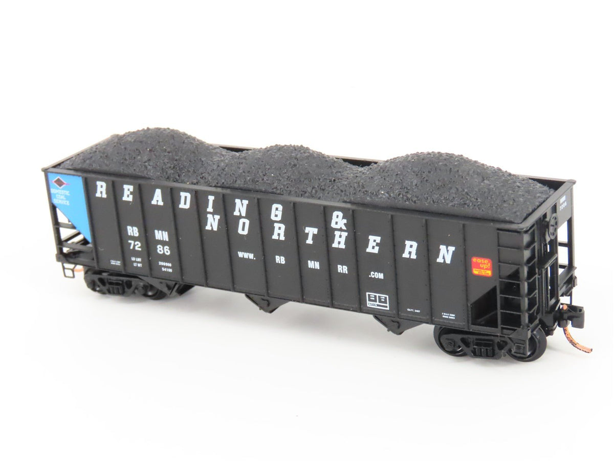 N Scale Micro-Trains MTL 108080 RBMN Reading &amp; Northern 3-Bay Open Hopper #7286