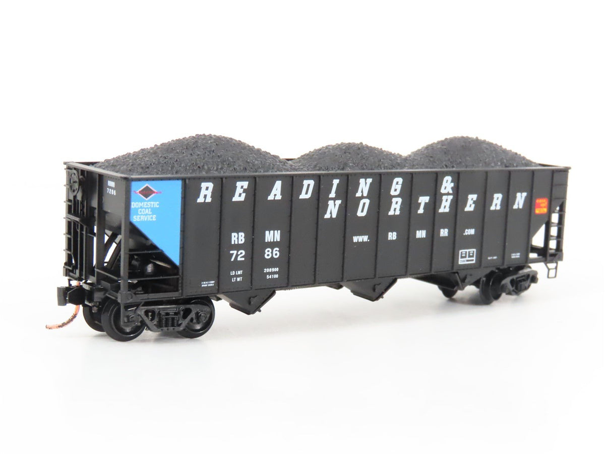 N Scale Micro-Trains MTL 108080 RBMN Reading &amp; Northern 3-Bay Open Hopper #7286