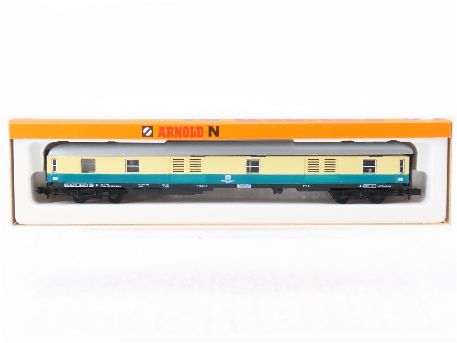 N Scale Arnold 3203 DB Deutsche Bahn Baggage Passenger Car #131-5