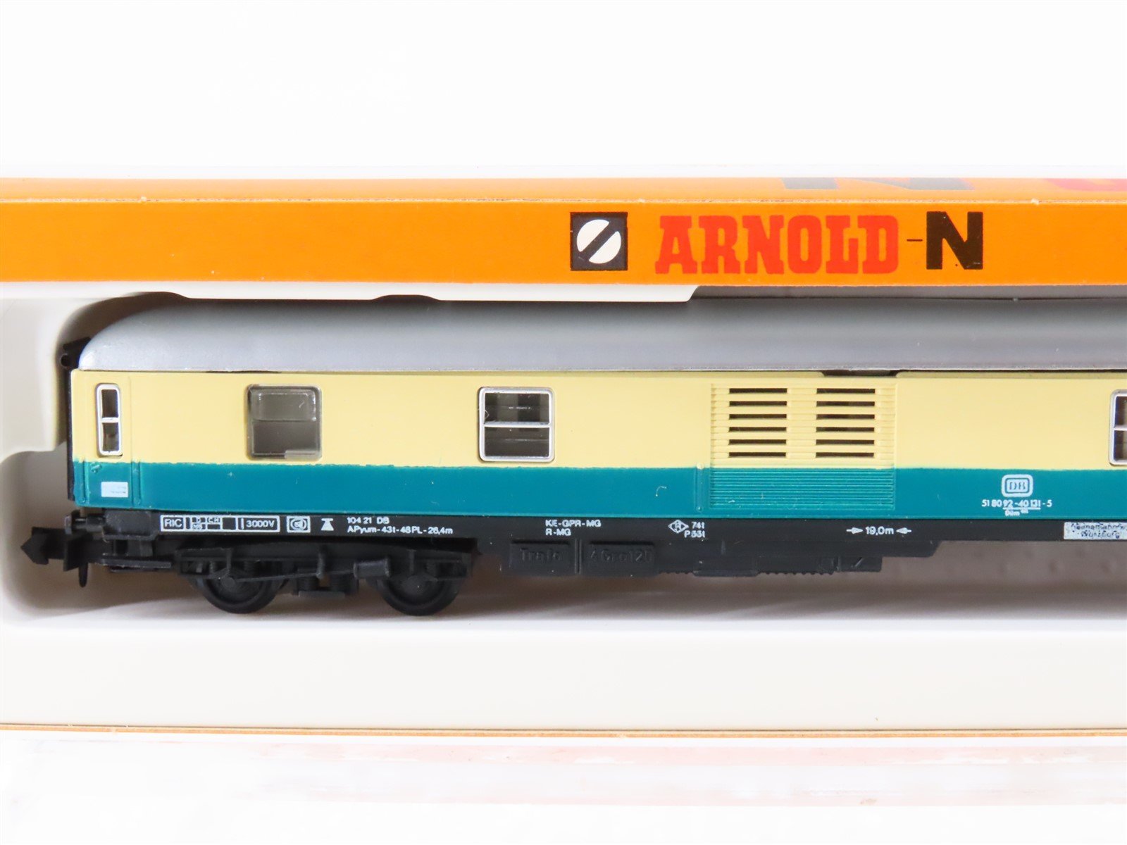 N Scale Arnold 3203 DB Deutsche Bahn Baggage Passenger Car #131-5