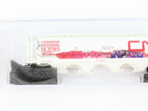 LOT of 2 N InterMountain PWRS CN Canadian National 4-Bay Hoppers w/ Graffiti