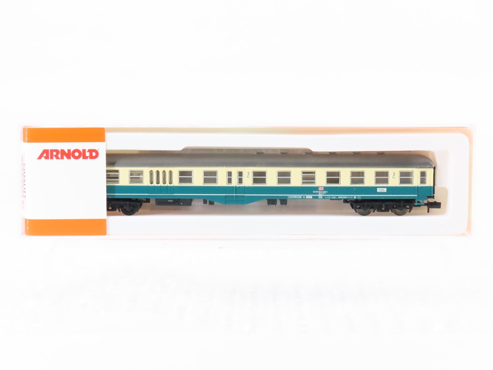 N Scale Arnold 3284K DB-AG Deutsche Bahn 2nd Class Coach Passenger #001-1