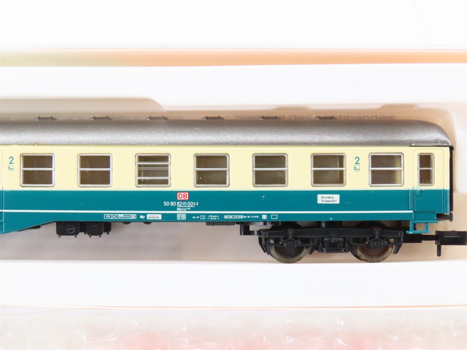 N Scale Arnold 3284K DB-AG Deutsche Bahn 2nd Class Coach Passenger #001-1