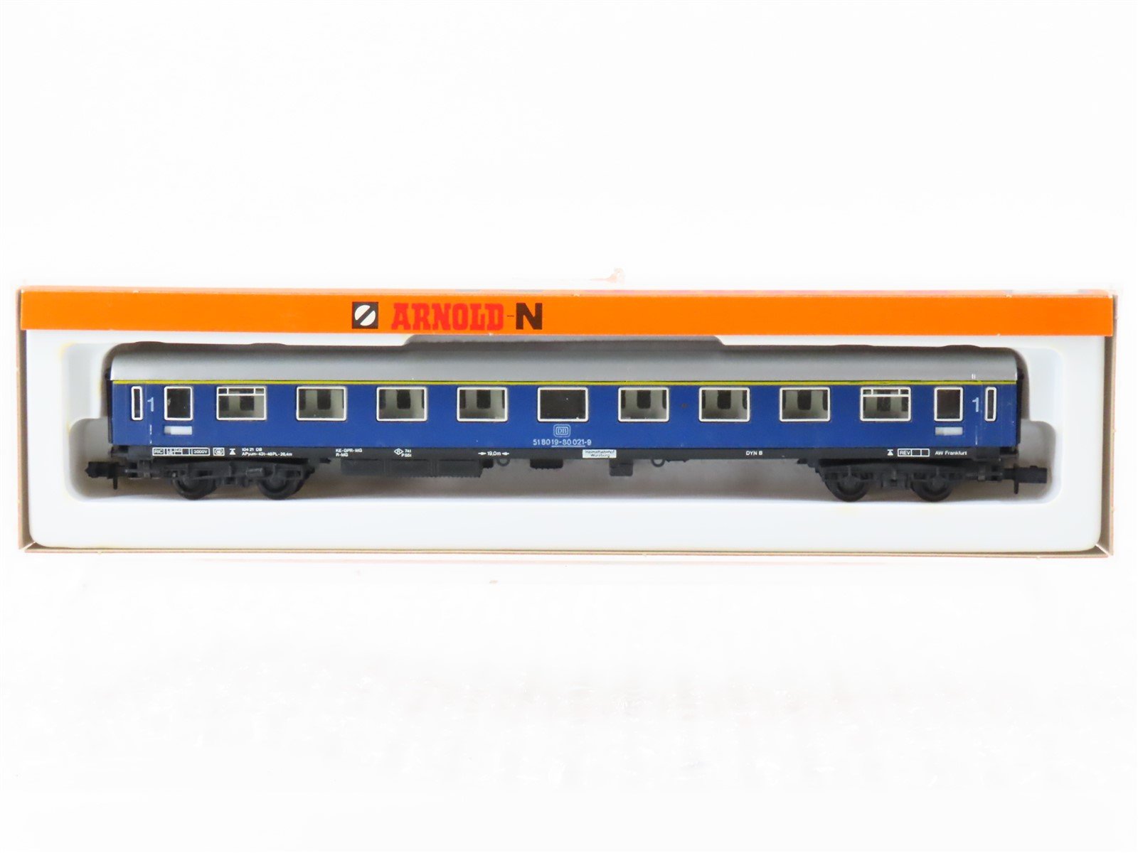 N Scale Arnold 3265 DB Deutsche Bahn 1st Class Corridor Coach Passenger #021-9