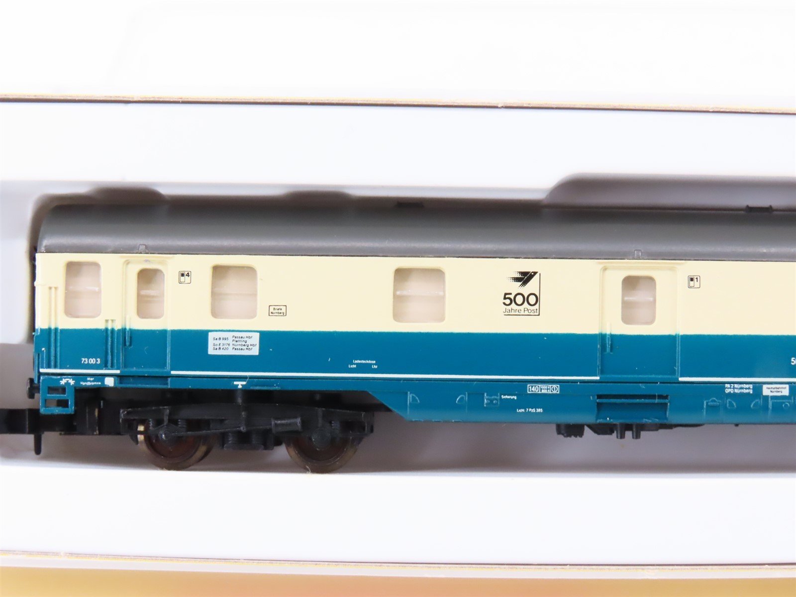 N Scale Arnold 3280 DB Deutsche Bundespost Mail Passenger Car #003-5