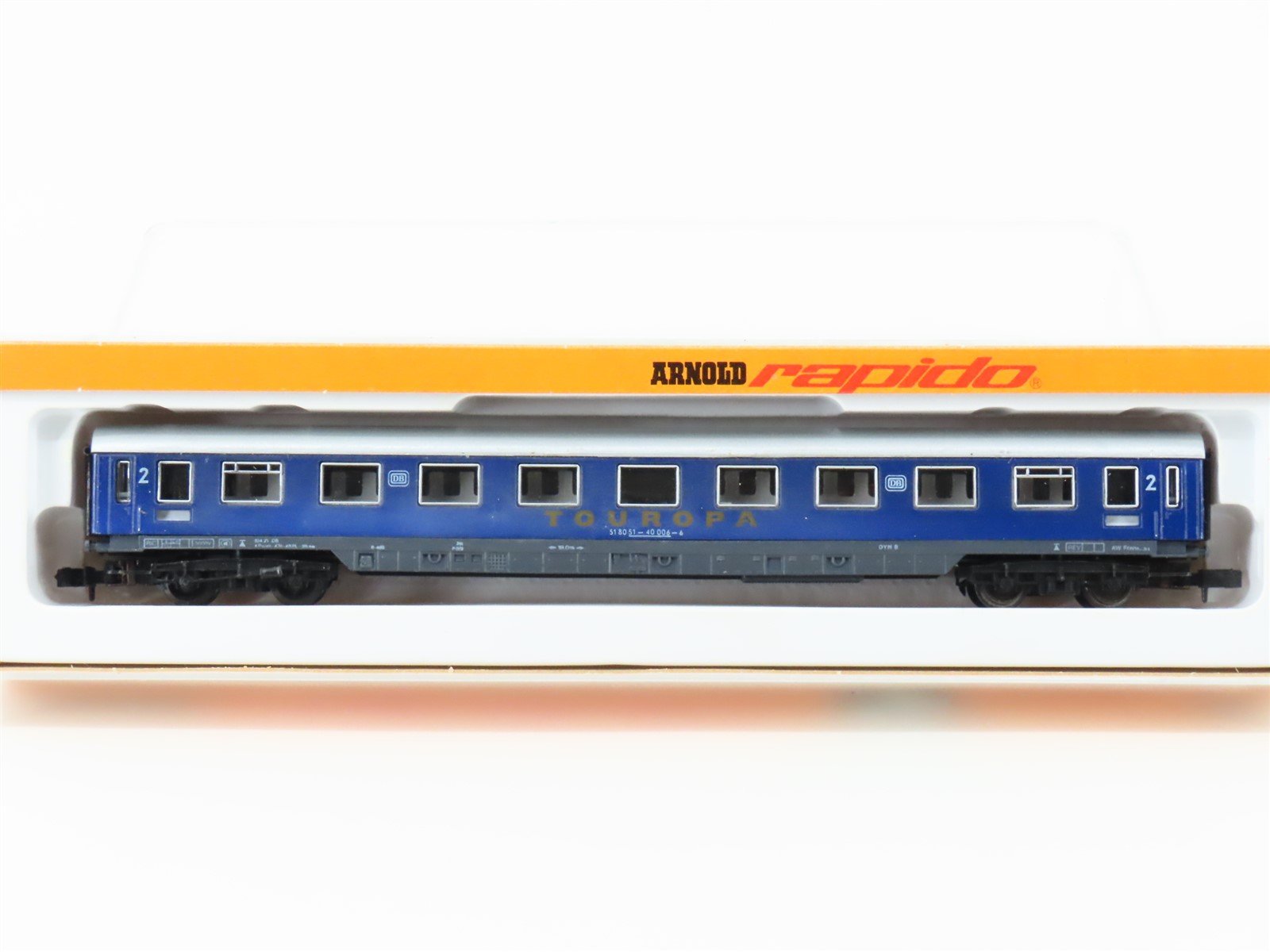 N Arnold 0326 DB "Touropa" 2nd Class Corridor Coach Passenger #006-6