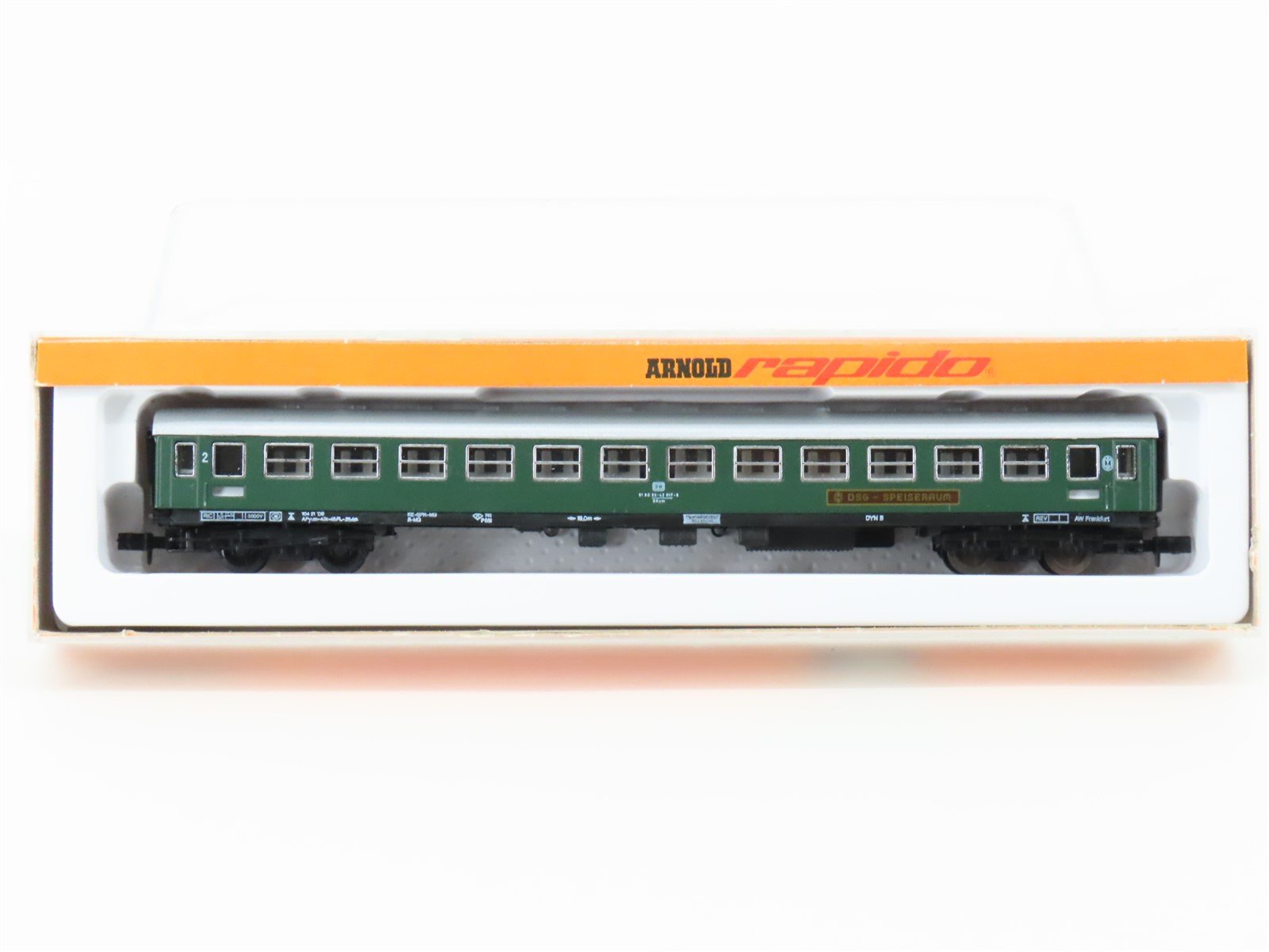 N Scale Arnold 0325 DB Deutsche Bahn DSG Speiseraum Diner Passenger Car #017-6