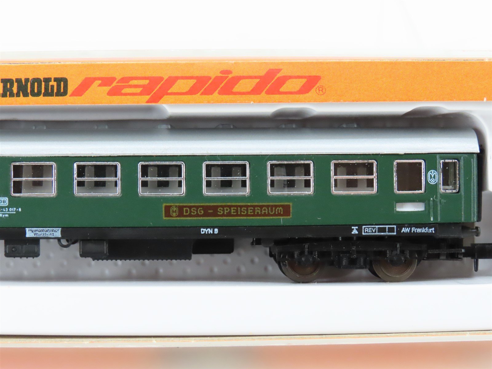 N Scale Arnold 0325 DB Deutsche Bahn DSG Speiseraum Diner Passenger Car #017-6