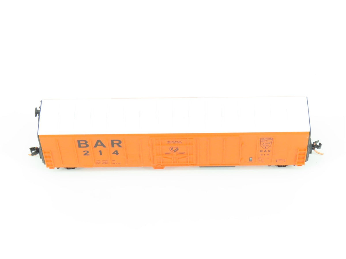 LOT of 2 N Scale Red Caboose BAR Bangor &amp; Aroostook 57&#39; Mechanical Reefer