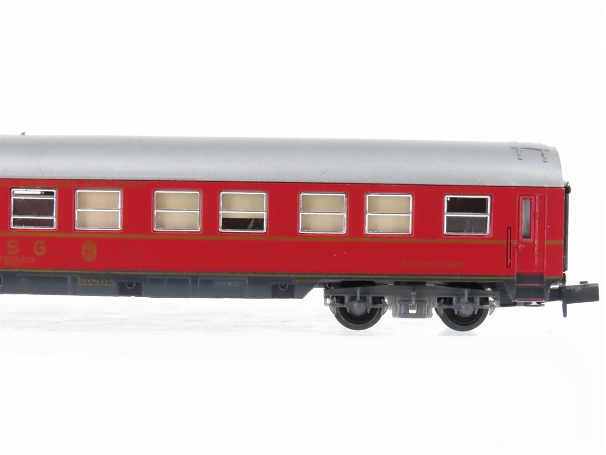N Scale Arnold DSG Schlafwagen Sleeper Passenger Car #259-9
