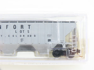 LOT of 5 N Scale InterMountain BLW UP/RREX/WCFX/PTLX 3-Bay Covered Hoppers